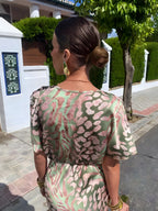Vestido Midi Cobre Refinado