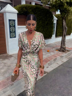 Vestido Midi Cobre Refinado