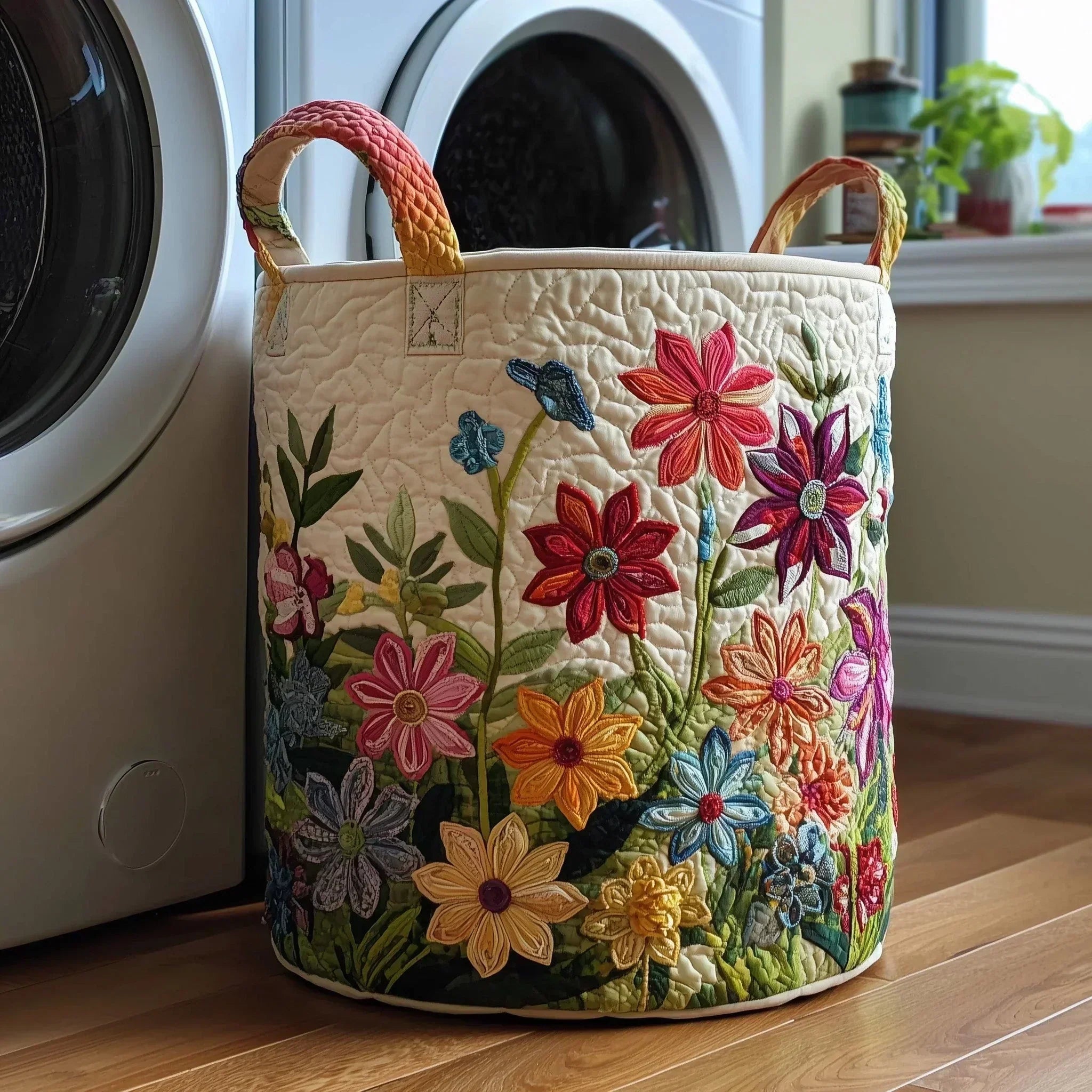 Covadonga · Cesto de Ropa Acolchado — Jardín en Flor