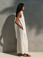 Noa · Vestido Maxi Escote Asimétrico