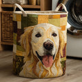 Josefina · Cesto de Ropa Acolchado — Golden Retriever