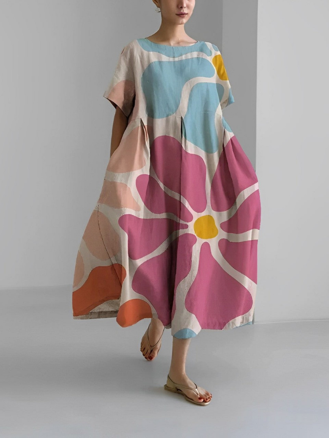 Vestido floral de verano Valeno