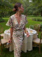 Vestido Midi Cobre Refinado