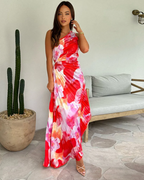 Adeline | Vestido de Noche Tropical Vibrante