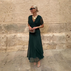 Louise | Vestido maxi elegante de fiesta con escote en V