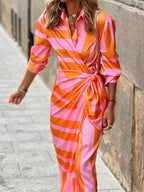 Amelia | Vestido Cruzado Estampado