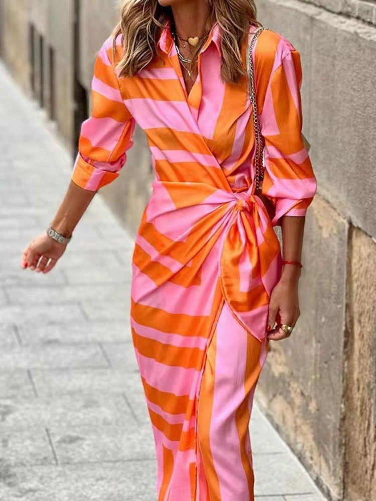 Amelia | Vestido Cruzado Estampado