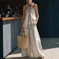 Harper · Conjunto Dos Piezas Top Halter con Volantes