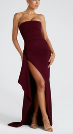 Omina | Vestido Maxi Luxe sin Tirantes