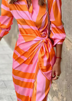 Amelia | Vestido Cruzado Estampado