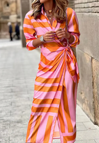 Amelia | Vestido Cruzado Estampado
