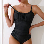 Leona · Monokini Negro Control de Abdomen