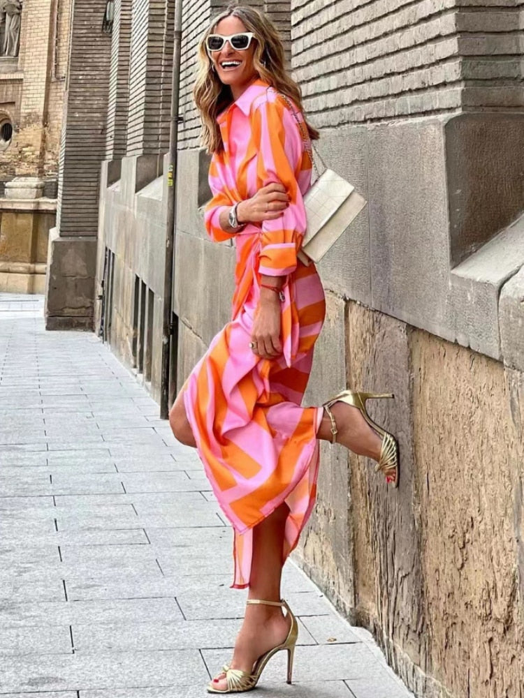 Amelia | Vestido Cruzado Estampado