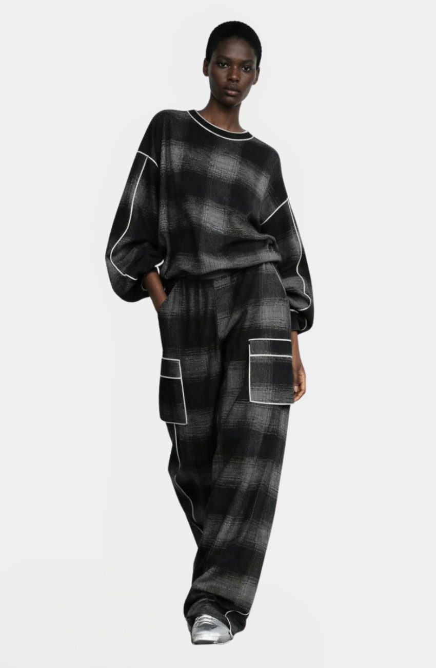 ASCEND | Conjunto Street Cuadros Negro y Gris