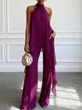 Virginia · Conjunto de Top Halter y Pantalón Fluido