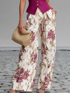 Margarita · Conjunto de Chaleco y Pantalón Floral