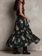 Vera · Vestido Maxi Boho Floral Asimétrico