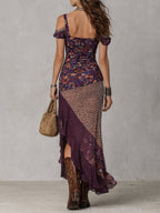 Irene · Vestido Maxi Animal Print Abertura