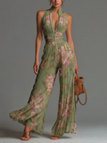 Cecilia · Mono Largo de Gasa con Estampado Floral