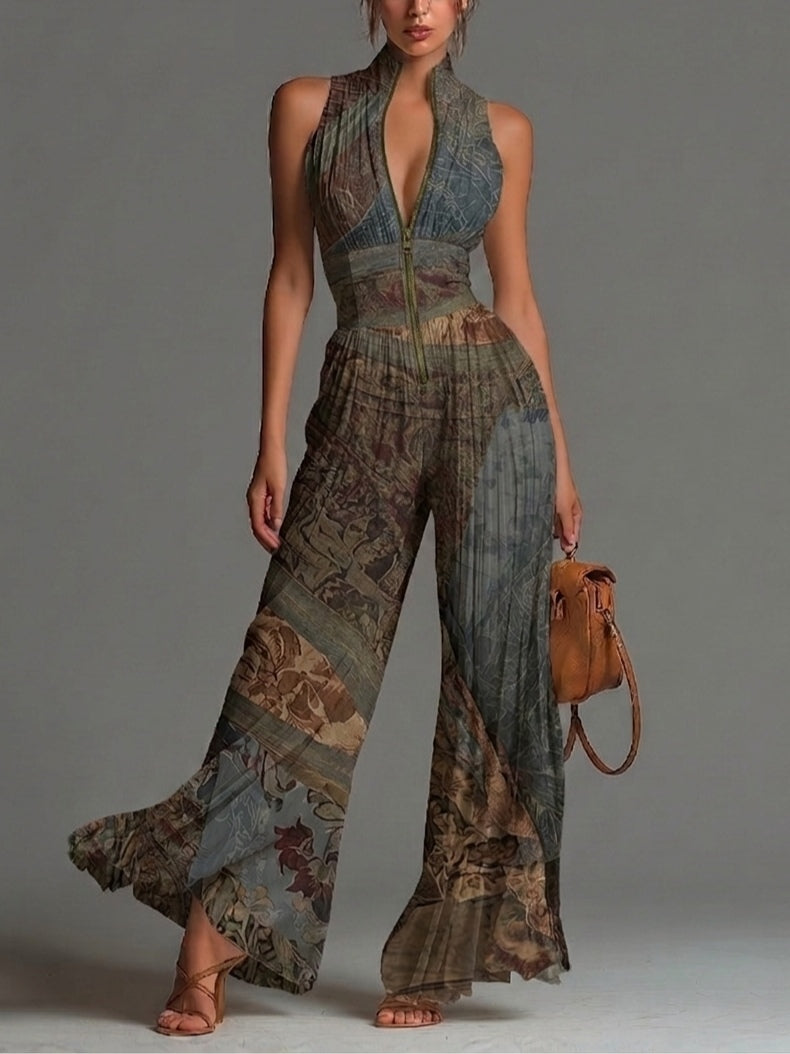 Zulema · Mono Largo de Gasa con Estampado Boho