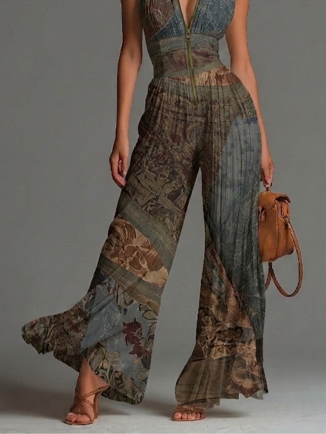 Zulema · Mono Largo de Gasa con Estampado Boho