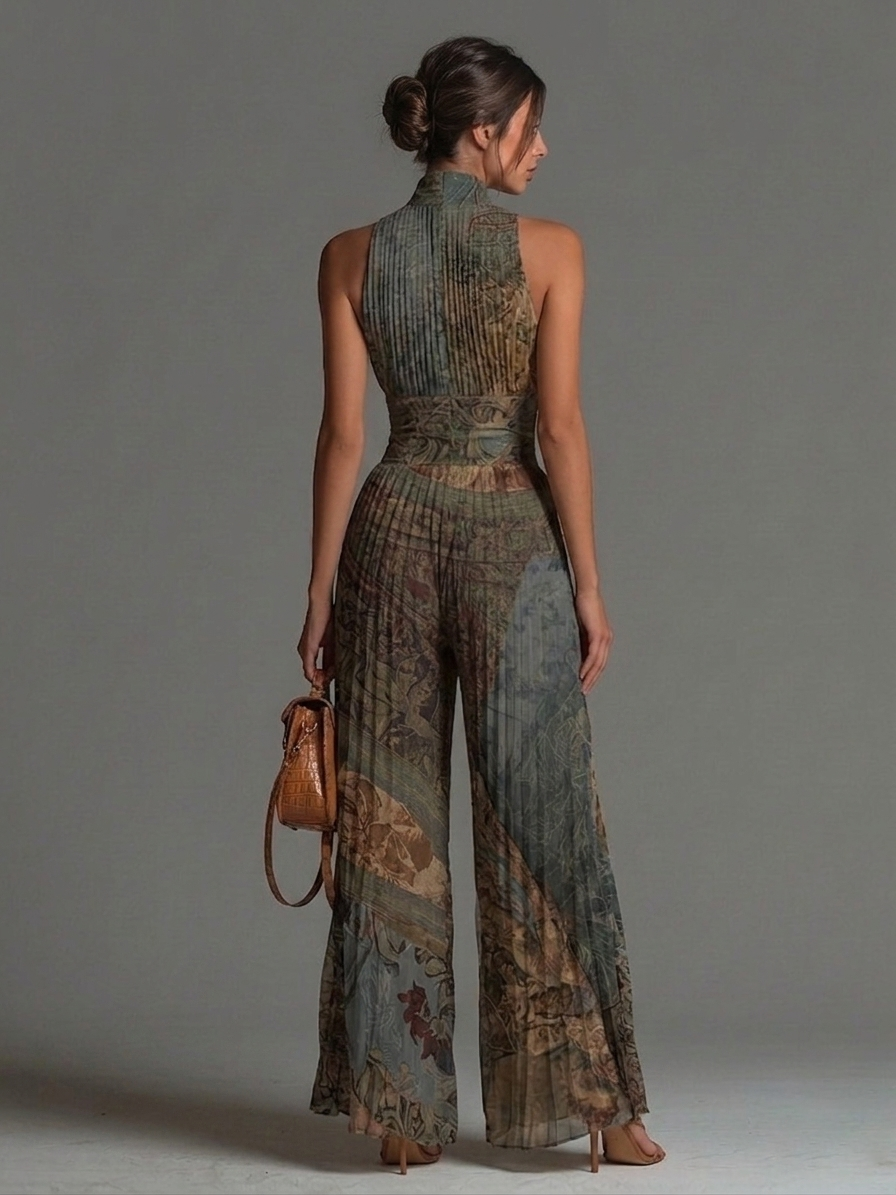Zulema · Mono Largo de Gasa con Estampado Boho