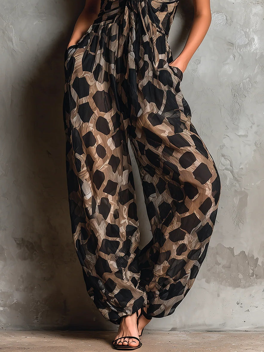 Marisol · Mono Animal Print Escote Halter