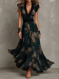 Gala · Vestido Maxi Floral con Volantes y Encaje