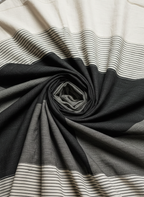Nora · Vestido Maxi de Lino con Rayas Color Block