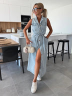 Isabelle · Vestido Maxi Denim