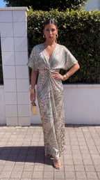 Vestido Midi Cobre Refinado