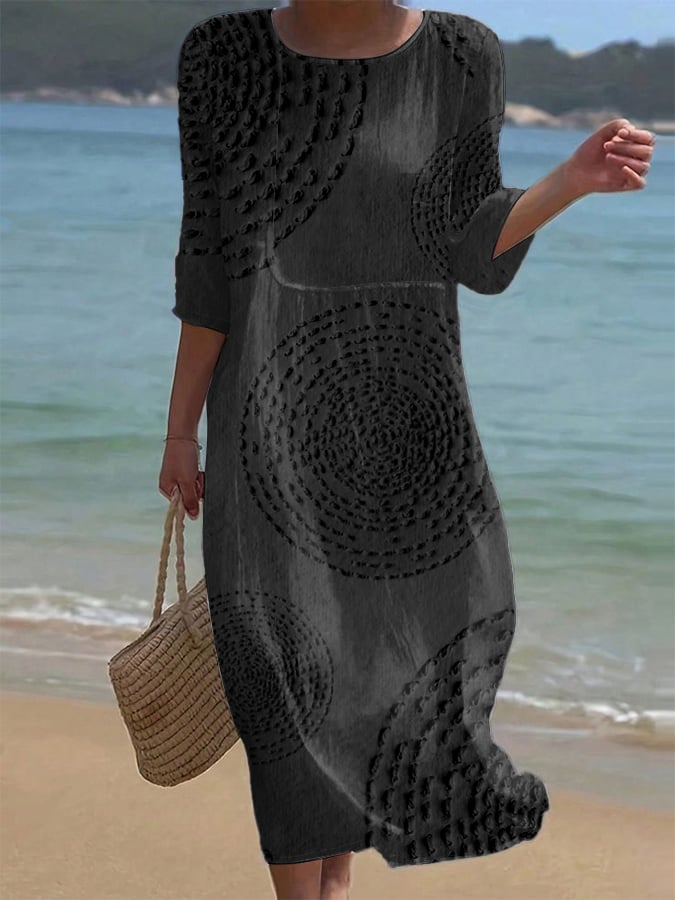 Malena · Vestido Casual Bordado de Tendencia