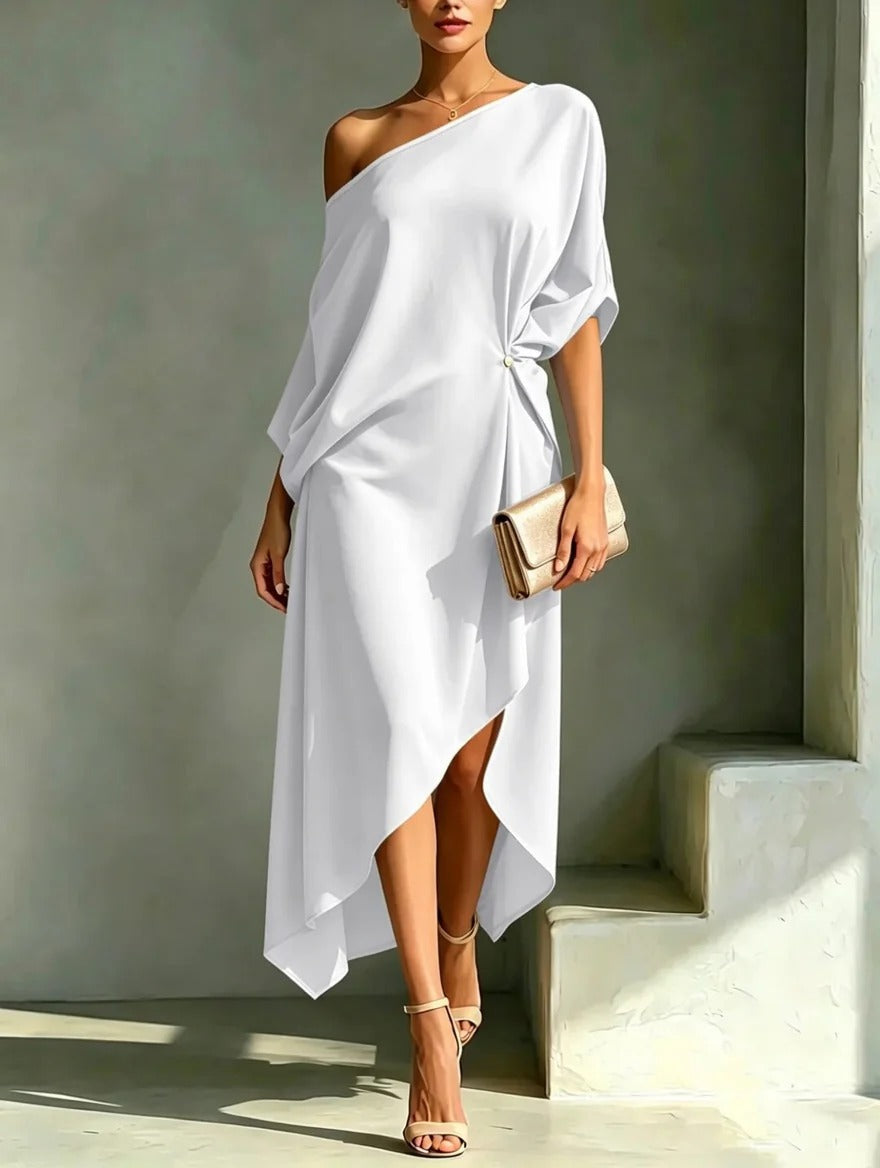 Celia · Vestido Asimétrico Elegante