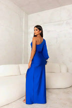 MELYSSA | VESTIDO LARGO SATINADO