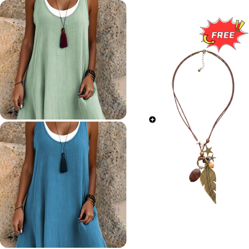 Flora · Vestido Tirantes Falso Dos Piezas