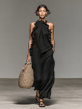 Lora · Vestido Maxi con Bolsillos