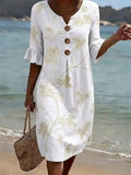 Azahara · Vestido Casual con Estampado Floral