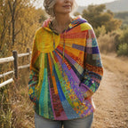 Iris sudadera patchwork estilo