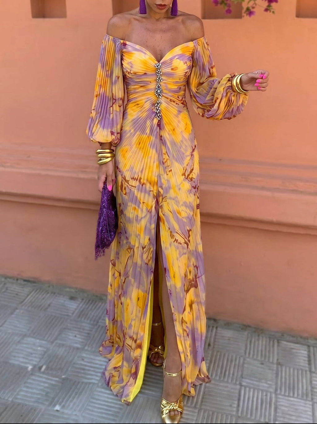 Ludovica · Vestido Maxi Floral
