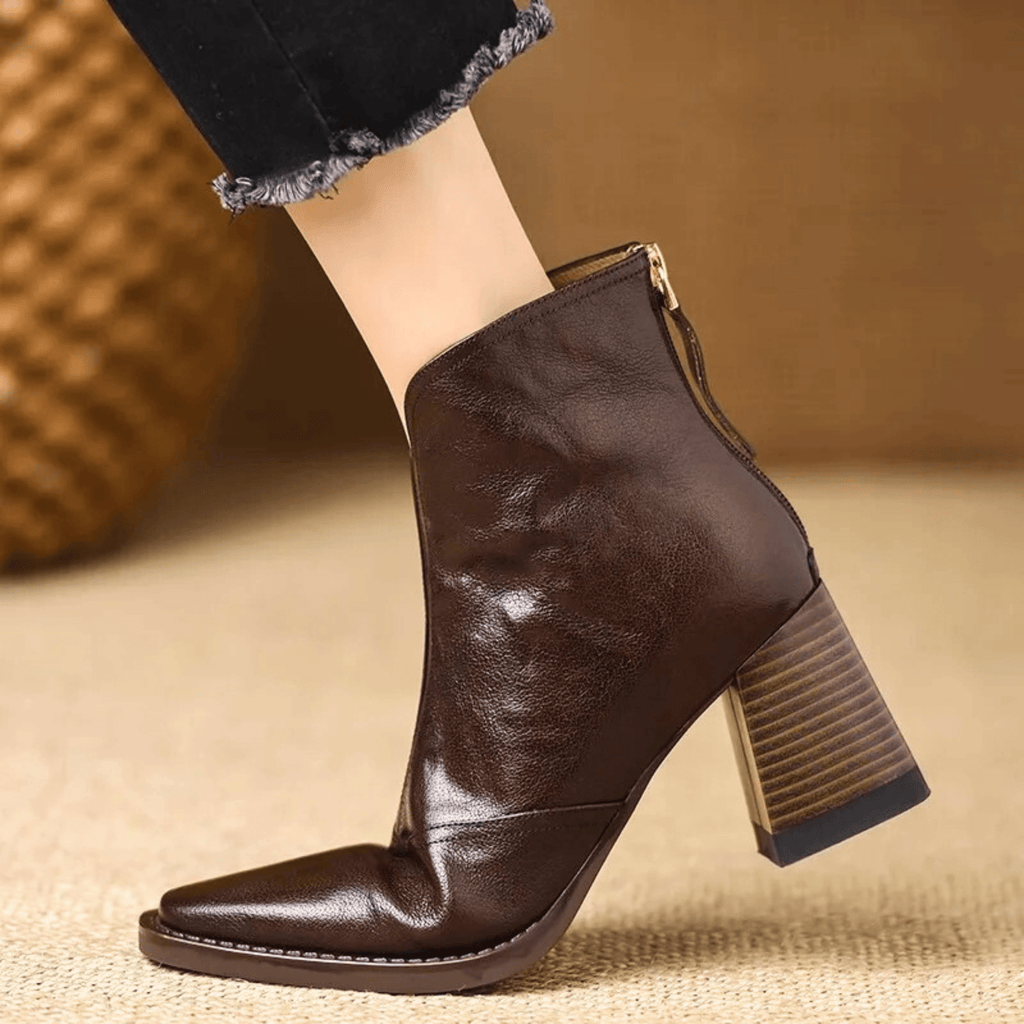 Victoire | Botines de lujo de tacón medio