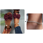 Sandalias Elegantes con Tiras en el Tobillo y Perlas