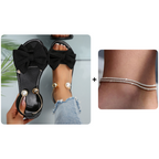 Sandalias Elegantes con Tiras en el Tobillo y Perlas