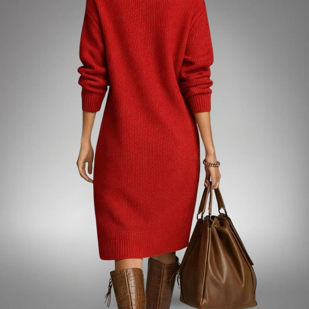 Constance | Vestido de punto suave con botones