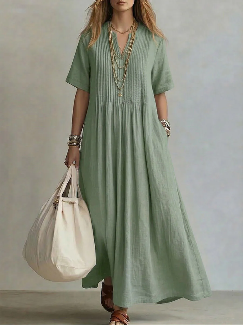 Betsaida · Vestido maxi fluido — segundo color