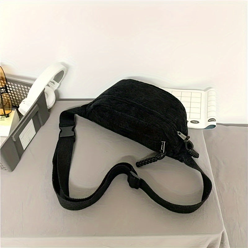Coral · Bolso de Hombro de Pana