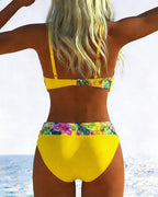 Luna · Bikini Bralette Estampado Contraste