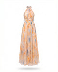 Valentina · Vestido Largo Halter Estampado