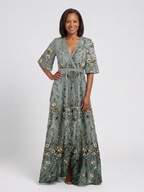 Elodie · Vestido Largo Floral con Escote en V