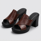 Darcy · Mules de Tacón Ancho