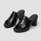 Darcy · Mules de Tacón Ancho
